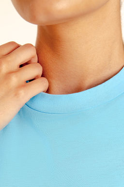 Арт. 3157 Футболка женская 42-48 (4 шт) Цвет:небесный - Калинка фото 5