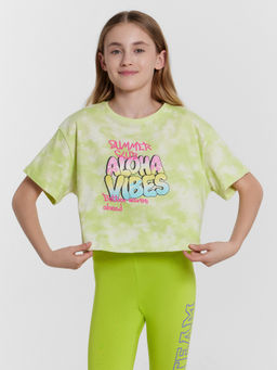 Футболка для девочек с надписью Aloha vibes - Mark formelle фото 2