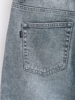 CONTE CON-785 Джинсы wide leg ULTRA-LONG серого цвета c необработанным краем grey