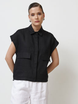 Блузка женская КЛ-7842-ИЛ24 черная