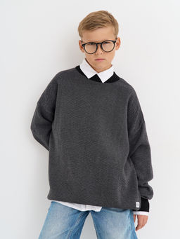 Черный джемпер для мальчика