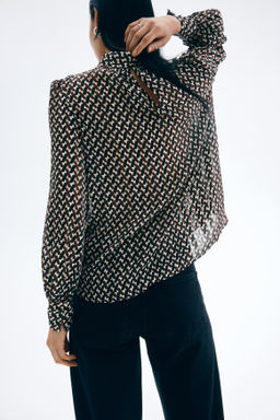 Stand-collar blouse - H&m фото 10