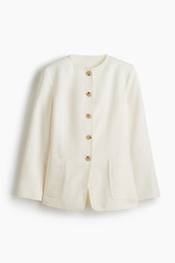 Blazer en mezcla de lino - H&m фото 2