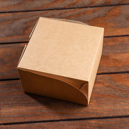 Цена за 5 шт. Коробка на 4 мини - капкейка крафт с окном, 13×13×8 см