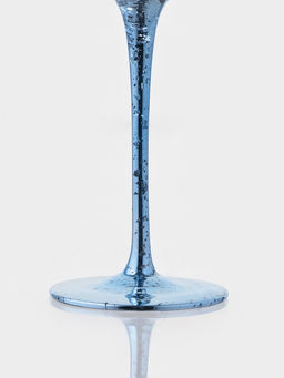 Бокал для шампанского Magistro «Мерцание», 190 мл, 7×24.5 см, стекло, синий