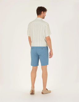 Koyu Mavi Slim Fit Bermuda _ort - Pierre cardin фото 4