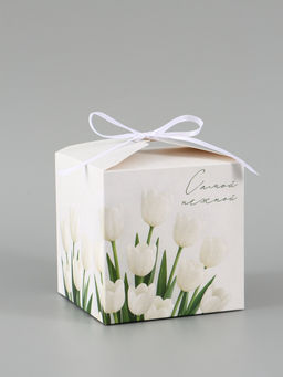 Цена за 10 шт. Коробка подарочная складная «Самой нежной», 12×12×12 см