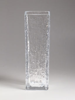 Ваза стекло настольная "Бритт" размытие, 24х8 см, прозрачный
