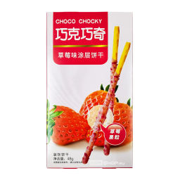 Палочки в глазури с клубничным вкусом Choco Chocky, Китай, 48 г Акция