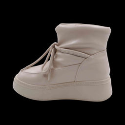 Ботинки на меху D320-12 бежевые