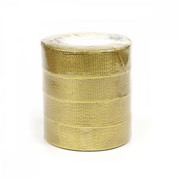 Лента парчовая 25мм упаковочная золото Magic4Hobby набор 4шт*22,85м (1м)