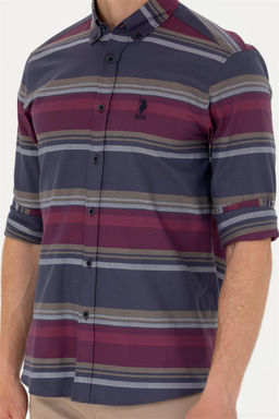 Мужская темно-синяя рубашка с длинным рукавом - U.s. polo assn фото 6