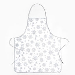 Кух. набор 3пр. Доляна Снежинки серебро прих.17*17 см, вареж.26*16 см,фарт.70*80 см 100% п/э 94461 фото 2
