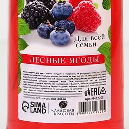 Жидкое мыло для всей семьи, 1 л, аромат лесные ягоды - Simaland фото 4