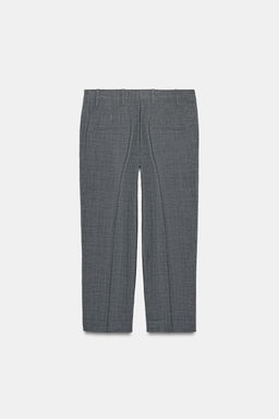 ZW COLLECTION CHECKED STRAIGHT TROUSERS - Zara фото 6