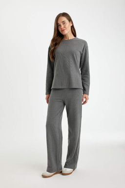 Широкие брюки из ткани селаник - Defacto фото 3