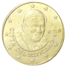 50 евроцентов 2010 года Ватикан