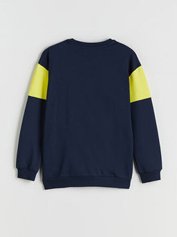 Bisiklet Yaka Fenerbah?e Bask?l? Erkek ?ocuk Sweatshirt