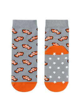 Цена за 2 пары Conte-kids Антискользящие носки TIP-TOP с рисунками серый