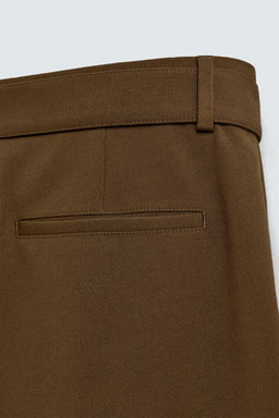 RELAXED FIT TROUSERS WITH BELT - Zara фото 9