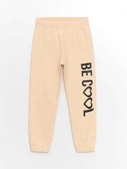 Beli Lastikli Bask?l? K?z ?ocuk Jogger E?ofman Alt?
