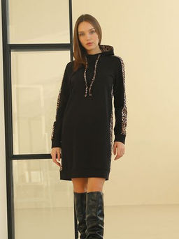 Платье из хлопкового футера