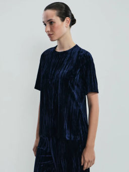 Футболка с коротким рукавом из бархата / Zarina