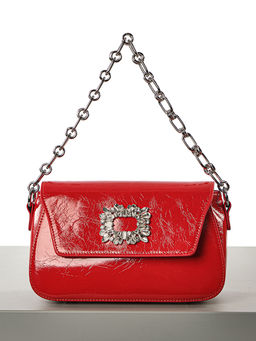 LACCOMA сумка Q6116-красный натуральная кожа полиэстер фото 4