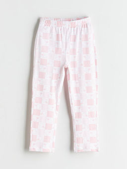 Beli Lastikli Desenli K?z ?ocuk Pijama Alt
