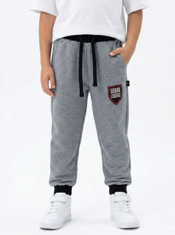 Брюки для мальчика штаны спортивные 22-0513 графит меланж