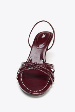 TOPSTITCH DETAIL HEELED SANDALS - Zara фото 9