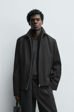 TEXTURED ZIP-UP JACKET - Zara фото 2