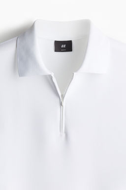 Polo con media cremallera Slim Fit - H&m фото 7