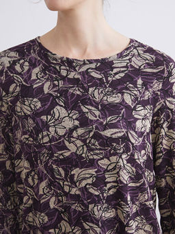 Bisiklet Yaka Desenli Bluz