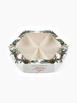 Цена за 5 шт. Коробка складная «Счастливого Нового года», 20×23×4 см