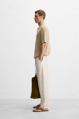 RELAXED FIT LYOCELL TROUSERS - Zara фото 24