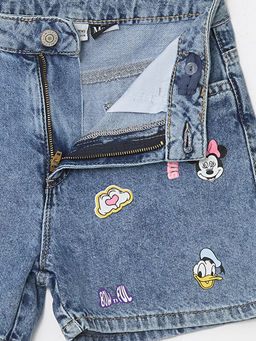 Minnie Mouse Bask?l? K?z ?ocuk Jean ?ort - Waikiki фото 3