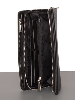 LACCOMA клатч 7513-черный натуральная кожа  фото 4