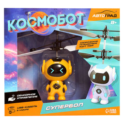 Летающая игрушка «Космобот», работает от аккумулятора, цвет МИКС