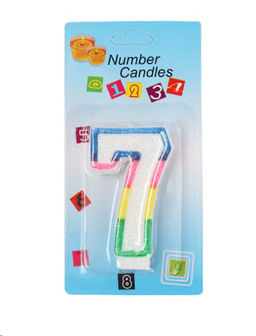 Свеча Цифра / KL-1 Семерка /уп 12/900/ 724930