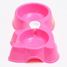 Миска двойная Киска под бутылку 300 мл/100 мл, фиолетовая - Пижон фото 4