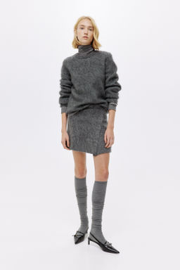 Minifalda en mezcla de mohair - H&m фото 3