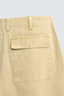 PANTAL?N BALLOON FIT LAVADO / Amarillo claro