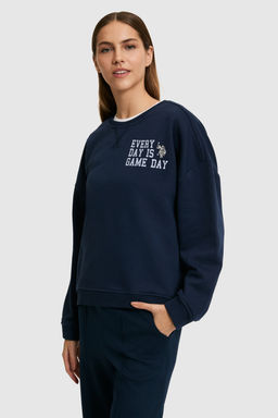 Kad_n Lacivert Bisiklet Yaka Sweatshirt - U.s. polo assn фото 3