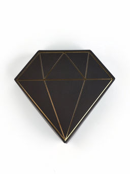 Цена за 5 шт. Коробка подарочная под бижутерию «Чёрная, тиснение», 10×9×3.5 см