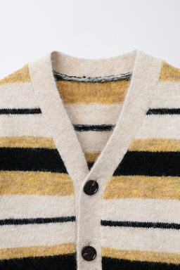 STRIPED KNIT CARDIGAN - Zara фото 3