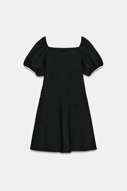 CONTRAST BOUCL_ DRESS - Zara фото 8