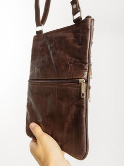 Сумка натуральная кожа через плечо №1114/55 - Ганг фото 4