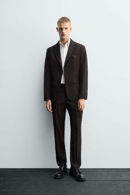 WOOL SUIT TROUSERS