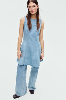 Vestido denim con falda acampanada - H&m фото 5